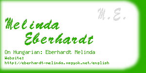 melinda eberhardt business card